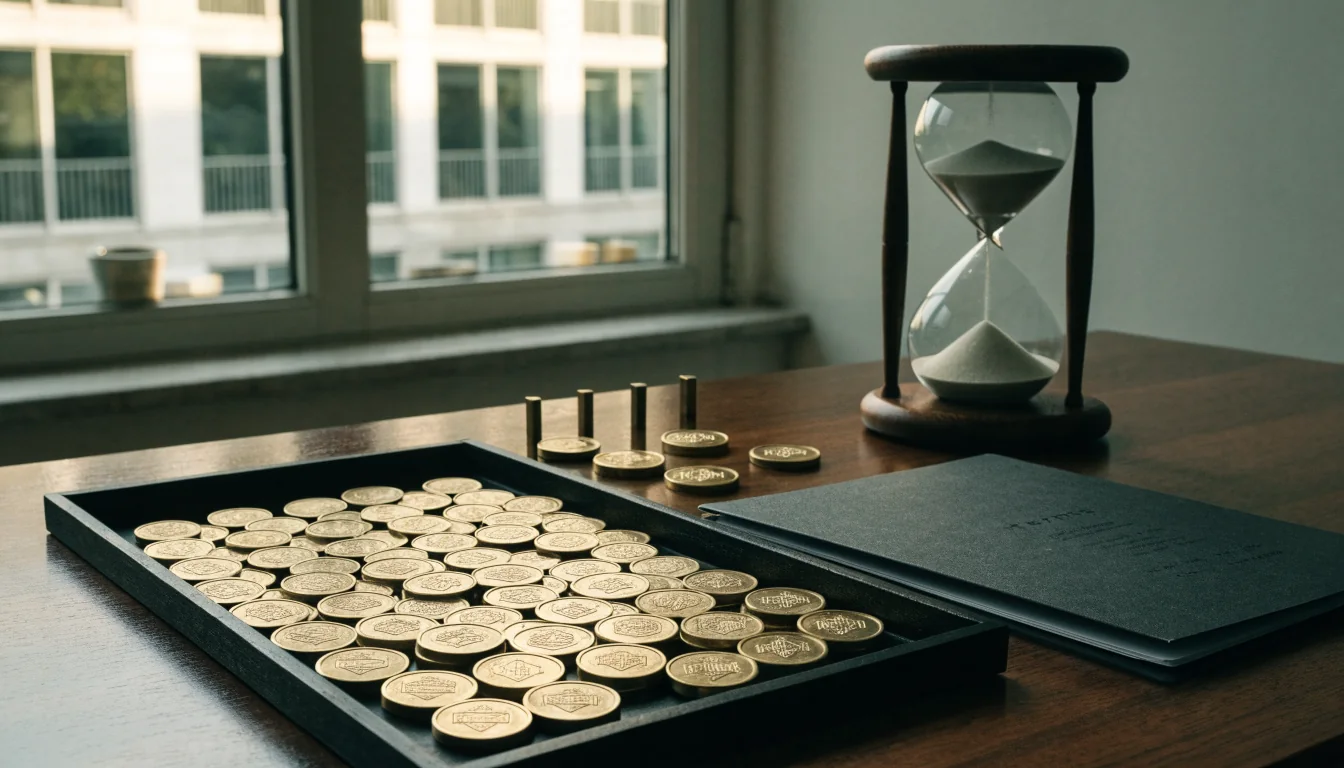 Separated tokens illustrate bonus value reduced by conditions.