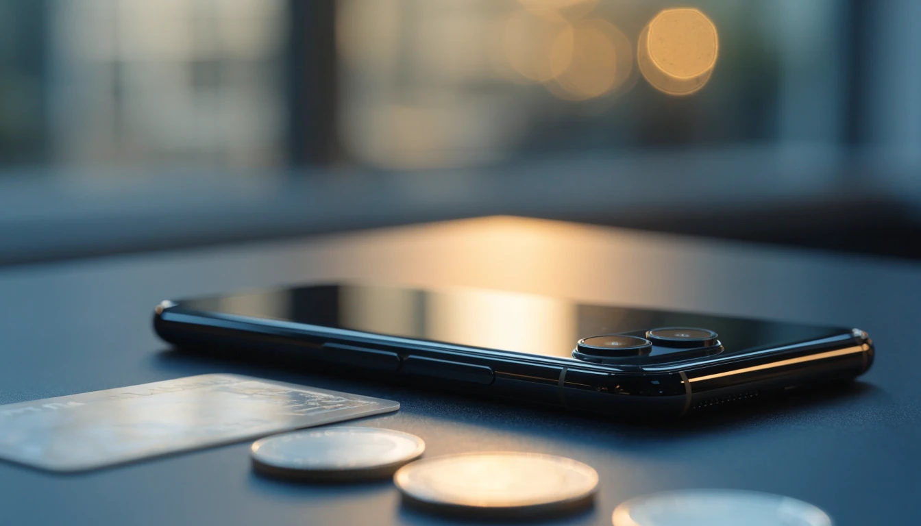 Mobile payment card and hidden smartphone representing UK casino deposits